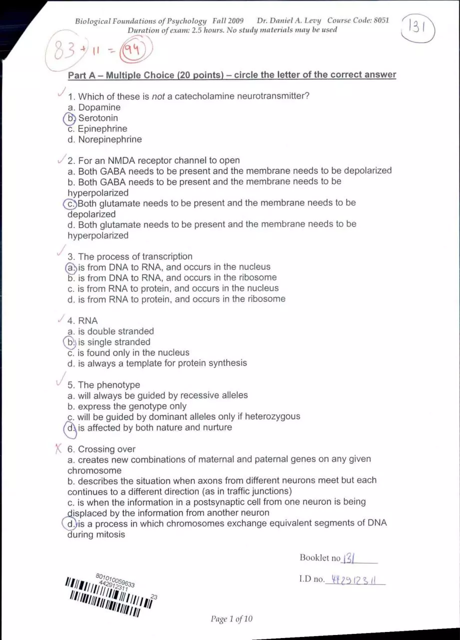 Page 1 of 20, bio 3