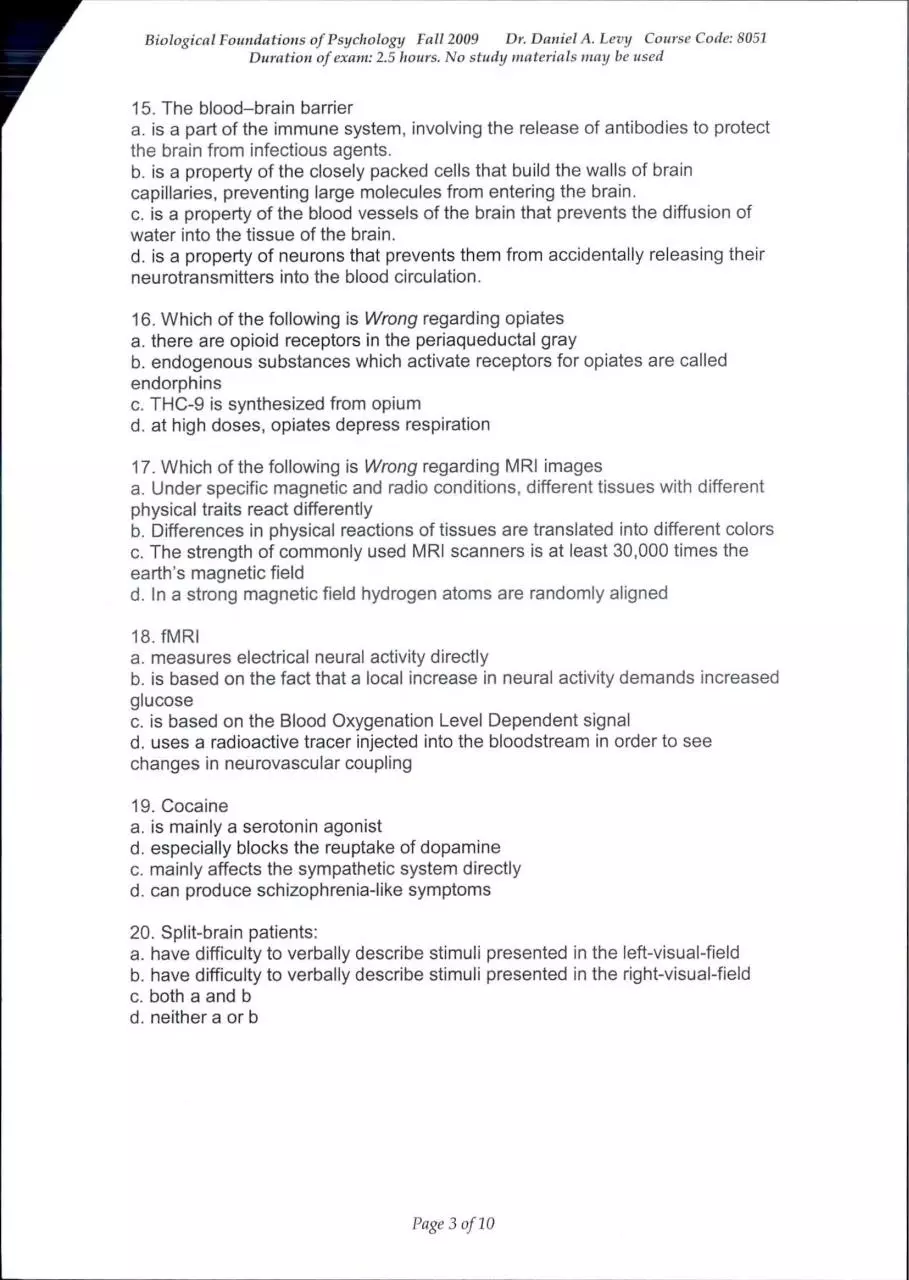 Page 5 of 20, bio 5 blank