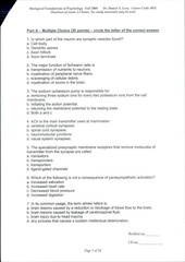 Page 1, bio 5 blank
