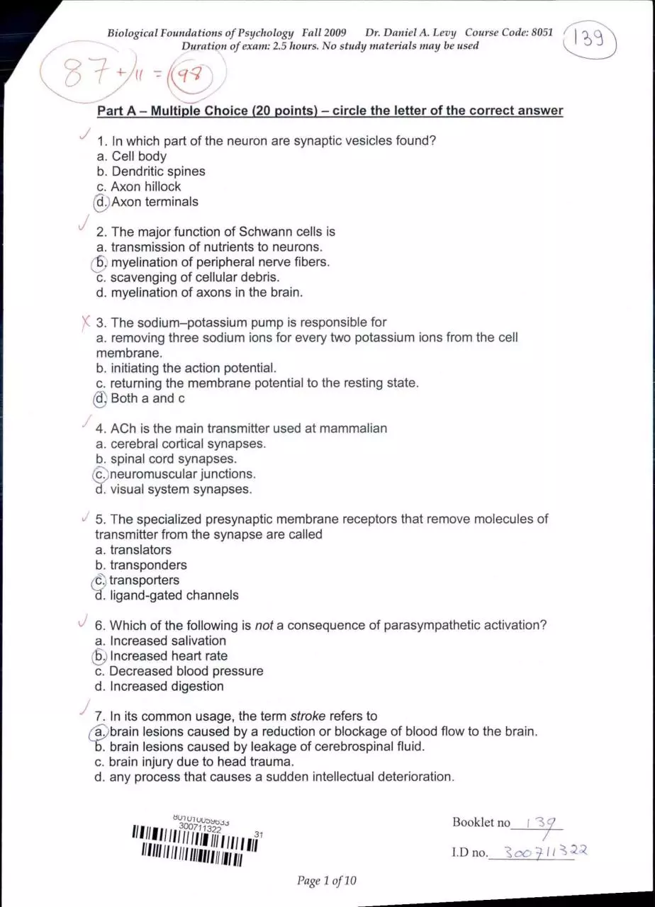 Page 1 of 20, bio 5