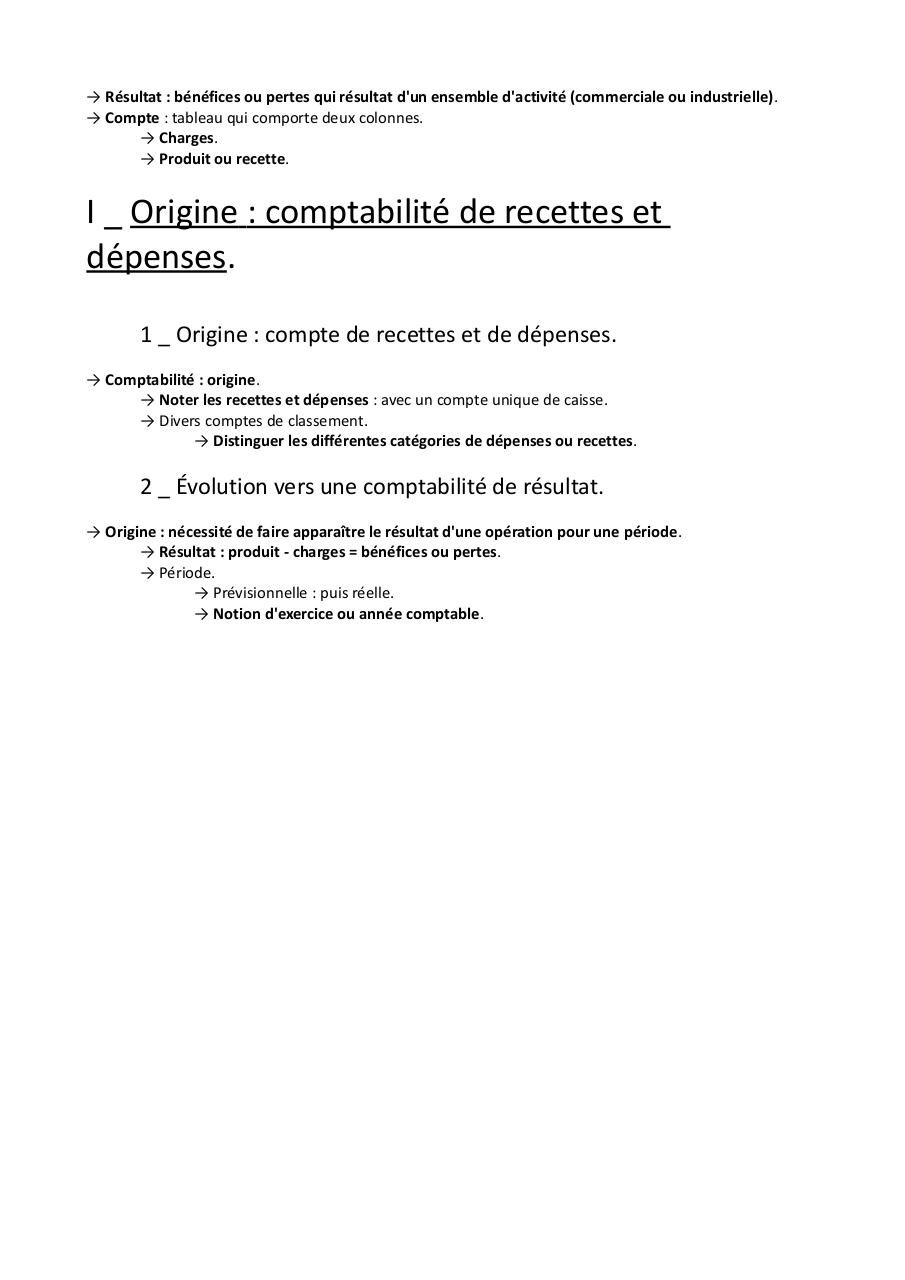 Document preview Chapitre 2 - Notion de compte de rÃ©sultat.pdf - page 2/4