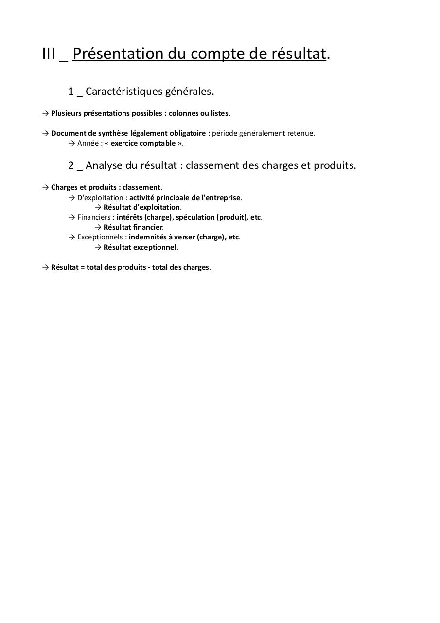 Document preview Chapitre 2 - Notion de compte de rÃ©sultat.pdf - page 4/4