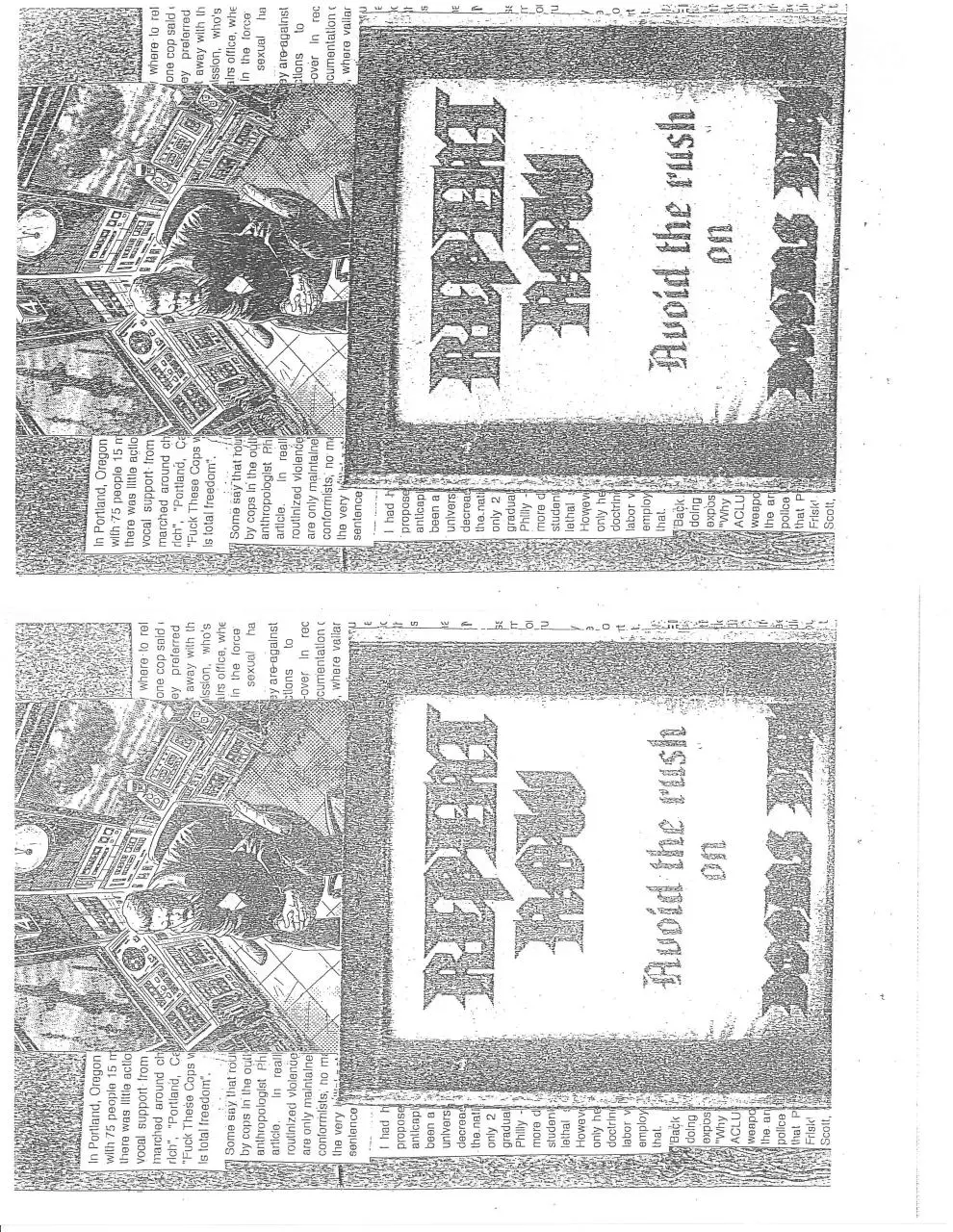 Page 1 of 10, DOOMS DAY ZINE