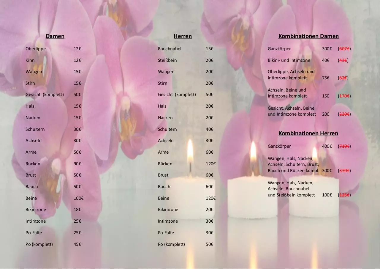 Page 1 of 1, Flyer IPL innen Preise