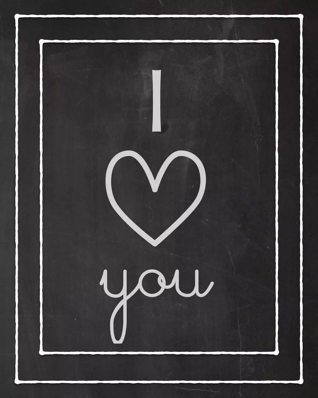 Page 1 of 1, I Love You Free V day Print 8x10