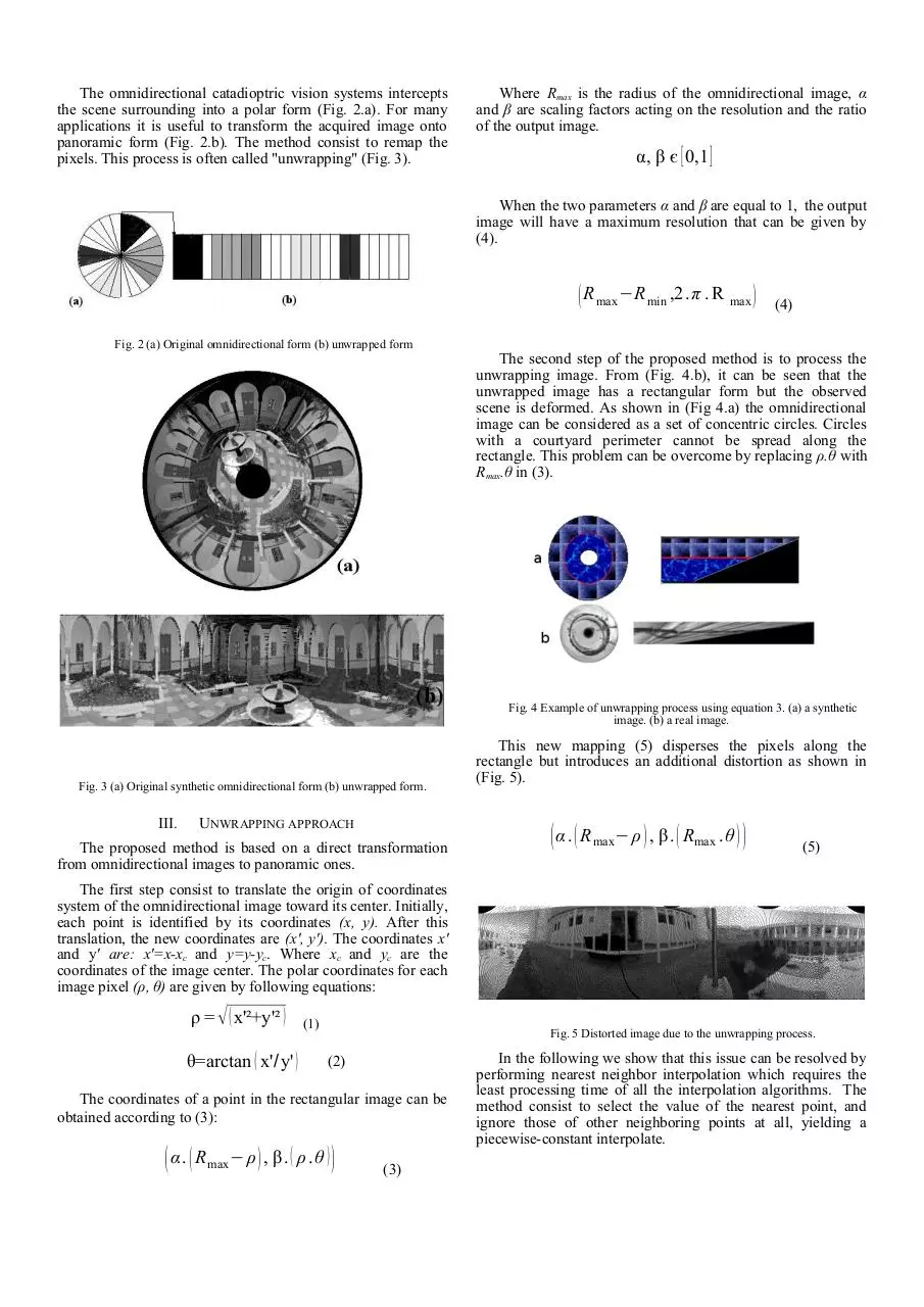 Page 2 of 4, An omnidirectional image unwrapping approach