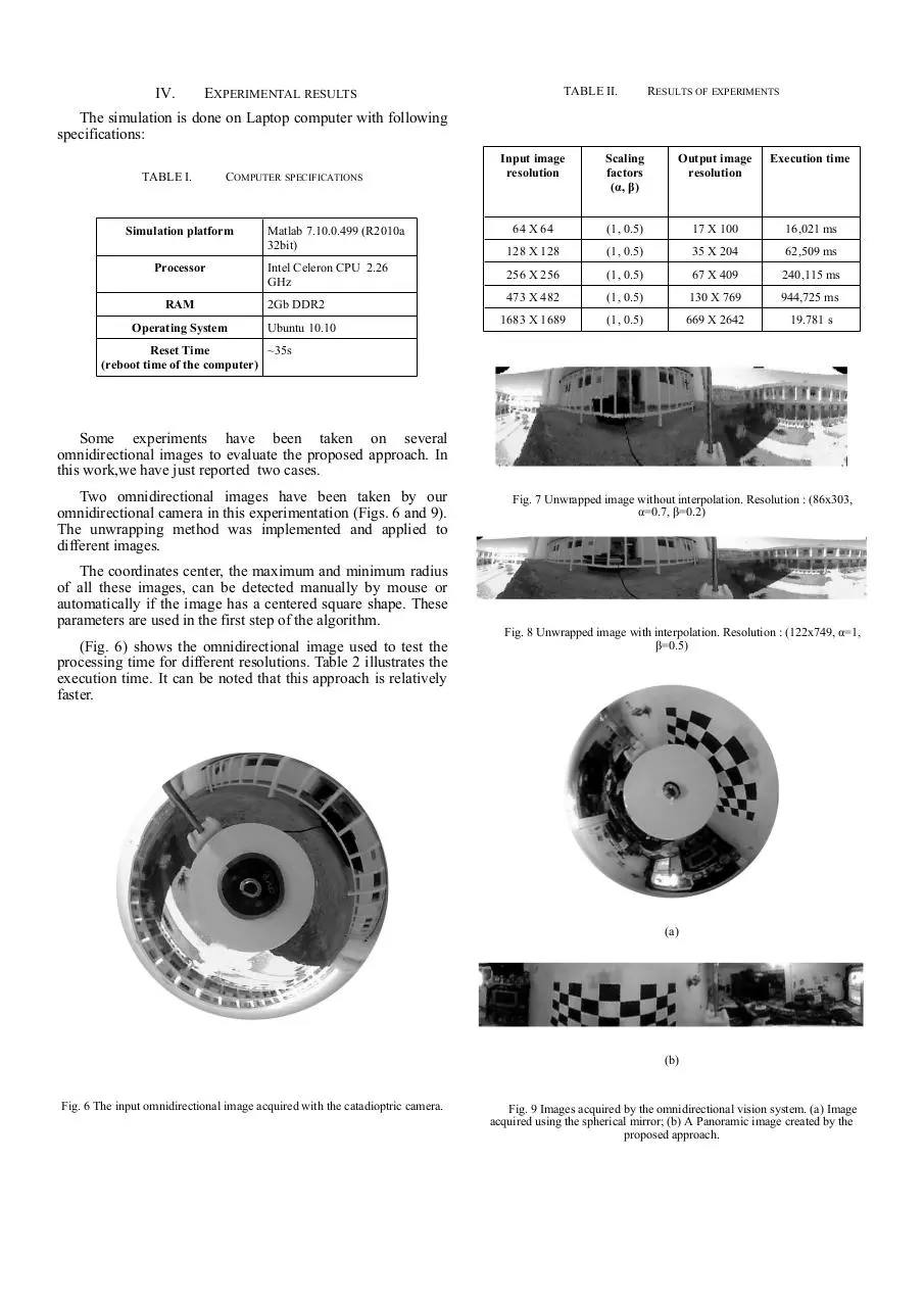 Page 3 of 4, An omnidirectional image unwrapping approach