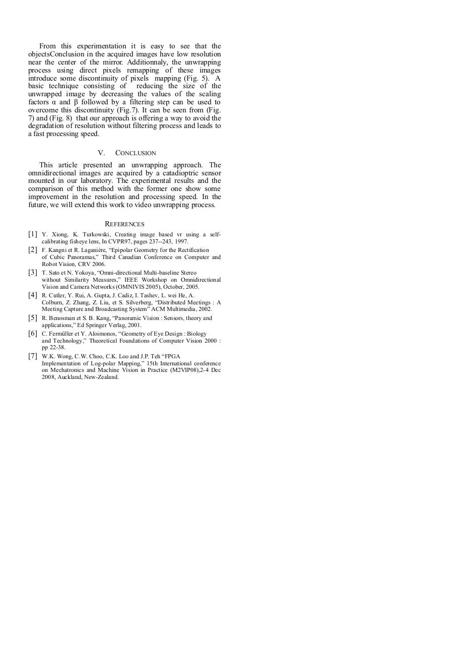 Page 4 of 4, An omnidirectional image unwrapping approach