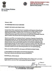 Page 1, Animal Welfare Board India