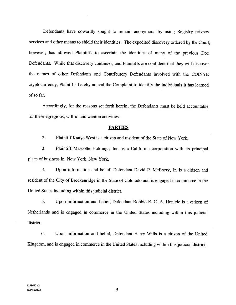 Page 5 of 50, Amended Complaint