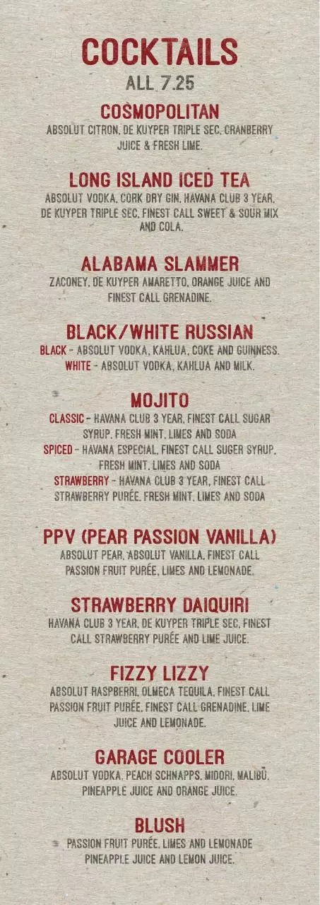 Page 2 of 4, Garage Menu Draft 7 Grey