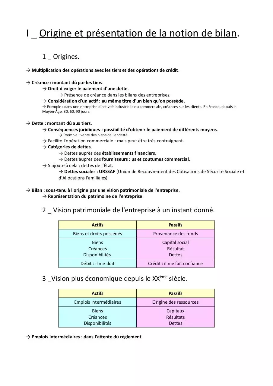 Page 2 of 4, Chapitre 3 Introduction à la notion de bilan