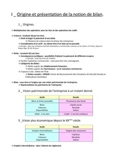 Page 2, Chapitre 3 Introduction à la notion de bilan