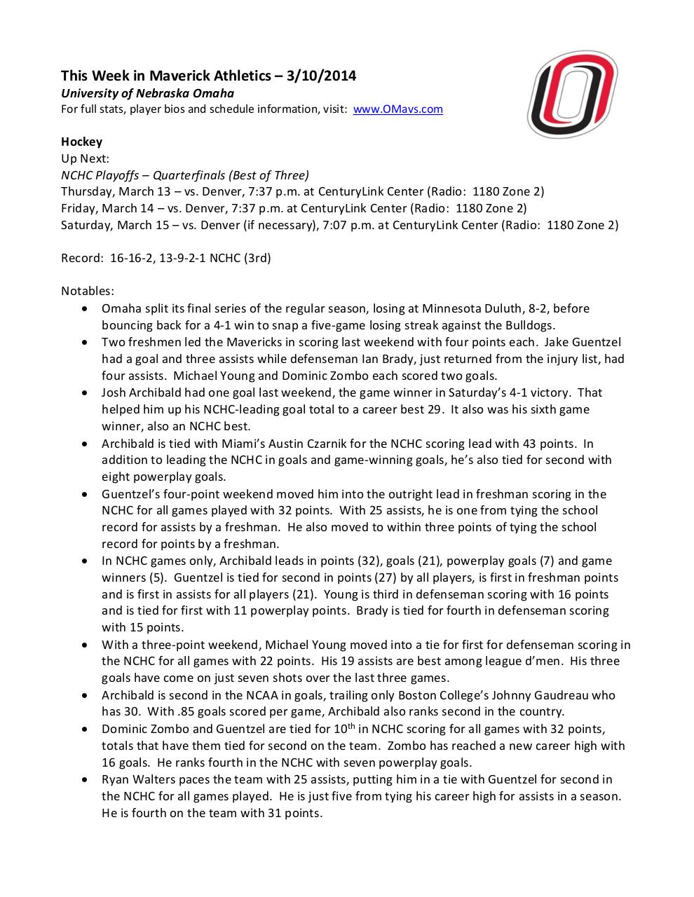 This Week in Maverick Athletics 3-10-14.pdf - page 1/6