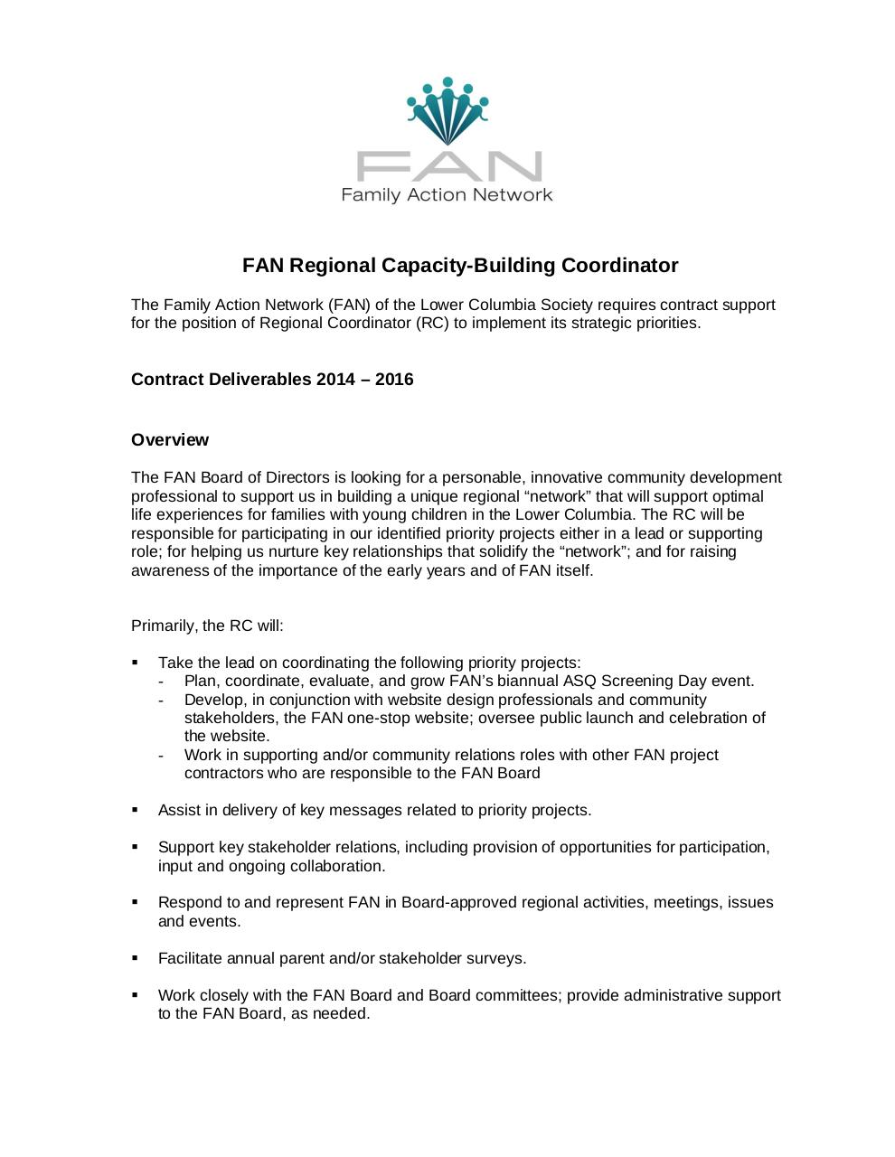 FAN Regional Coordinator Job Description March 2014.pdf - page 1/6