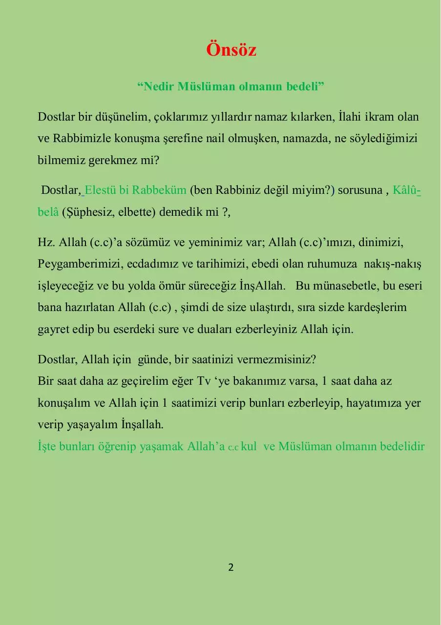 Page 2 of 28, Namaz Sureleri Yeni Tam baskı