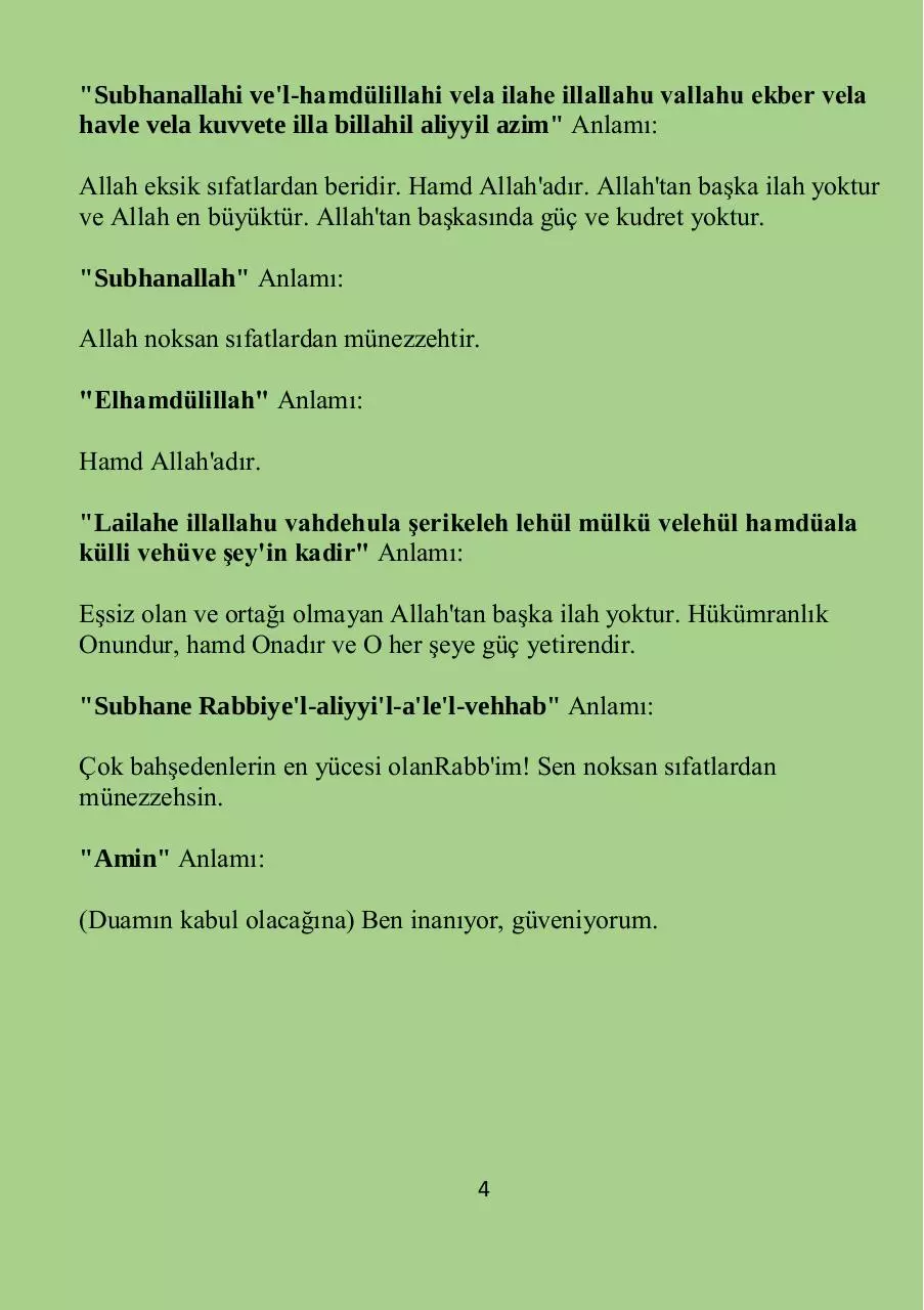 Page 4 of 28, Namaz Sureleri Yeni Tam baskı