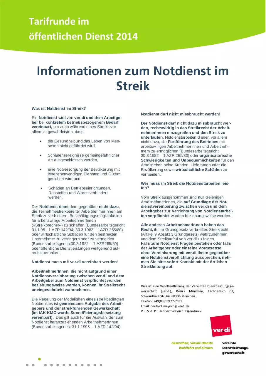 Document preview - Flugblatt Notdienst Haar.pdf - Page 1/1