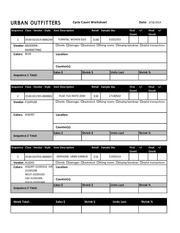 urban cycle count worksheet march18