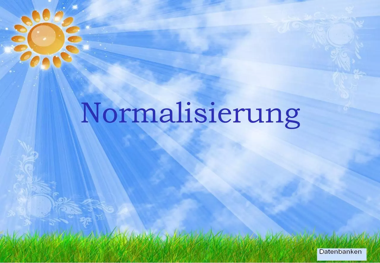Page 1 of 11, 06 Normalisierung