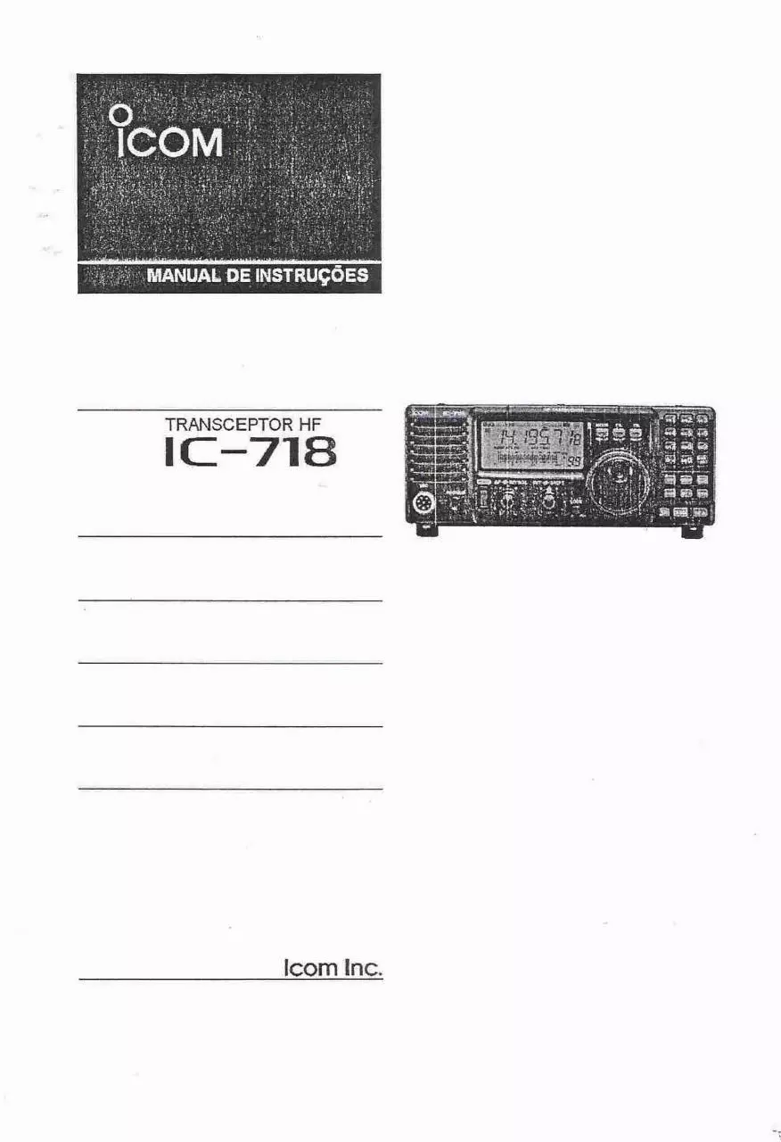 Page 1 of 76, ic 718manualportugus
