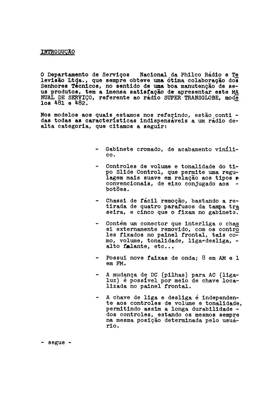 Page 4 of 31, PHILCO 481 482 SERVICE MANUAL COMPLETO