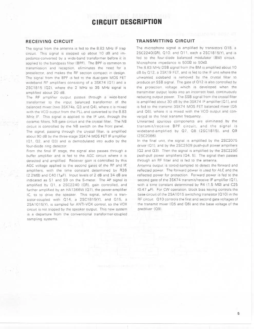 Page 5 of 61, TS 120S Service Manual R1