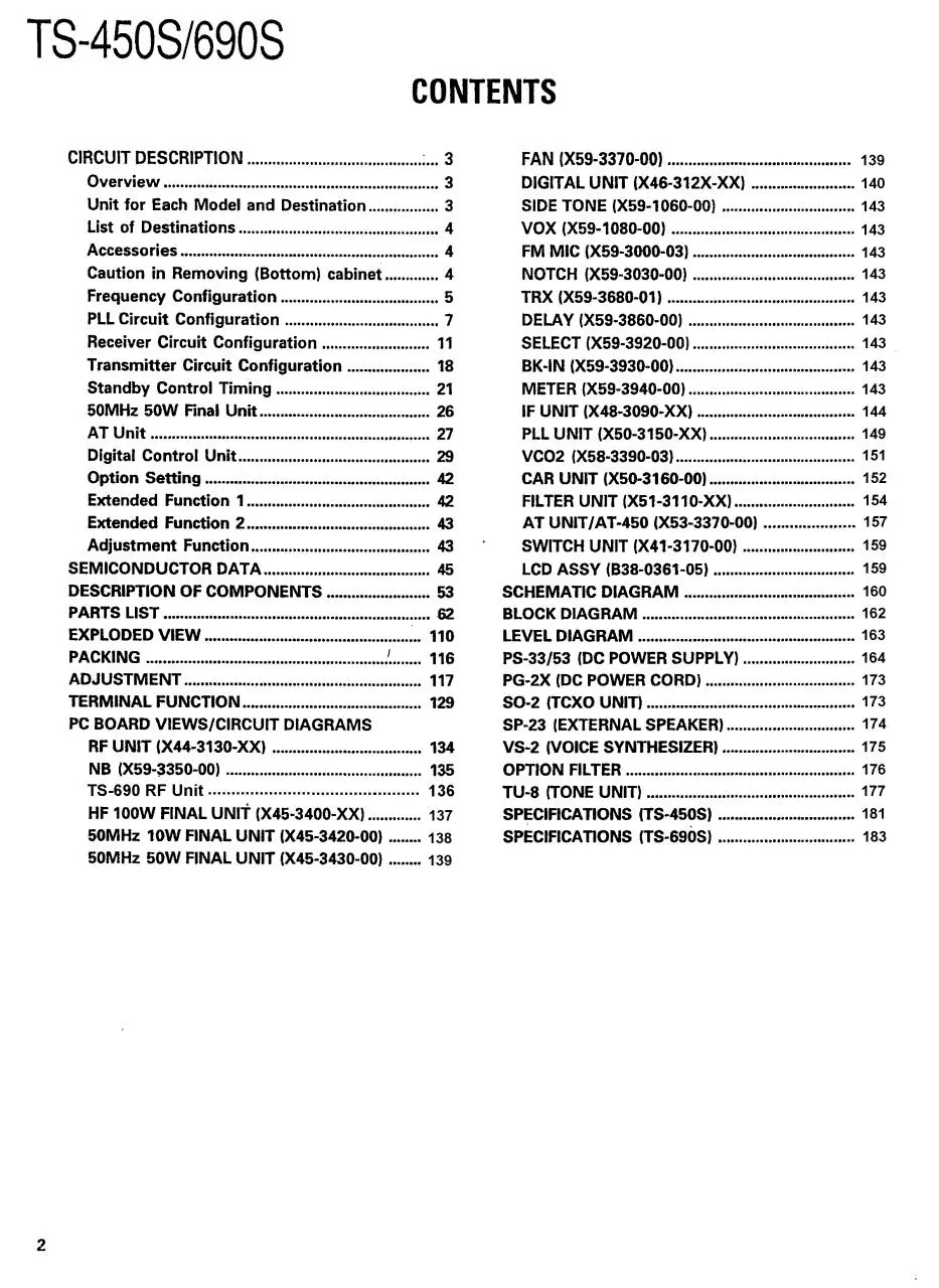 Page 2 of 184, ts 450sand690sservicemanual