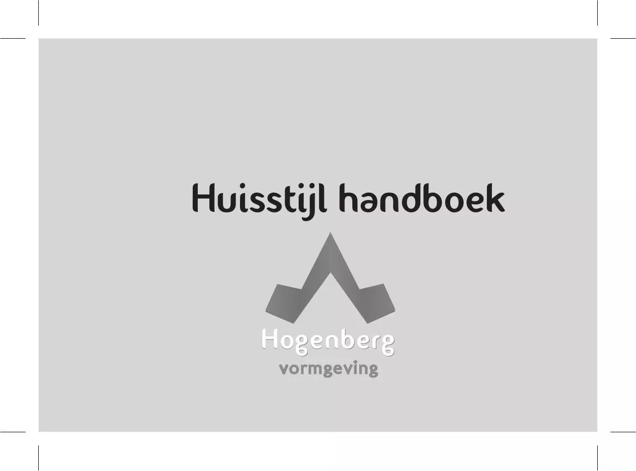 Page 1 of 16, 4 Huisstijl Handboek BW