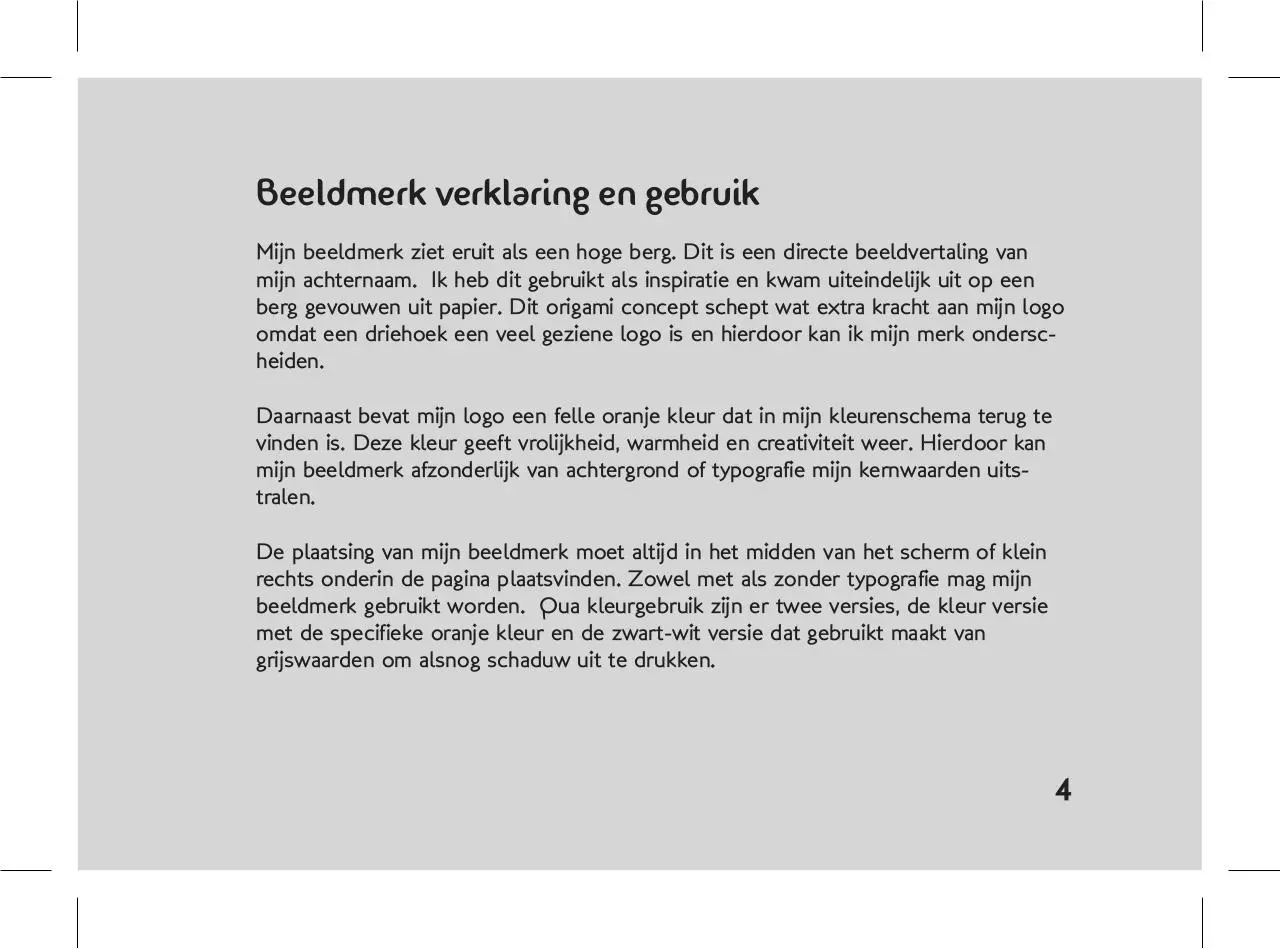 Page 5 of 16, 4 Huisstijl Handboek BW