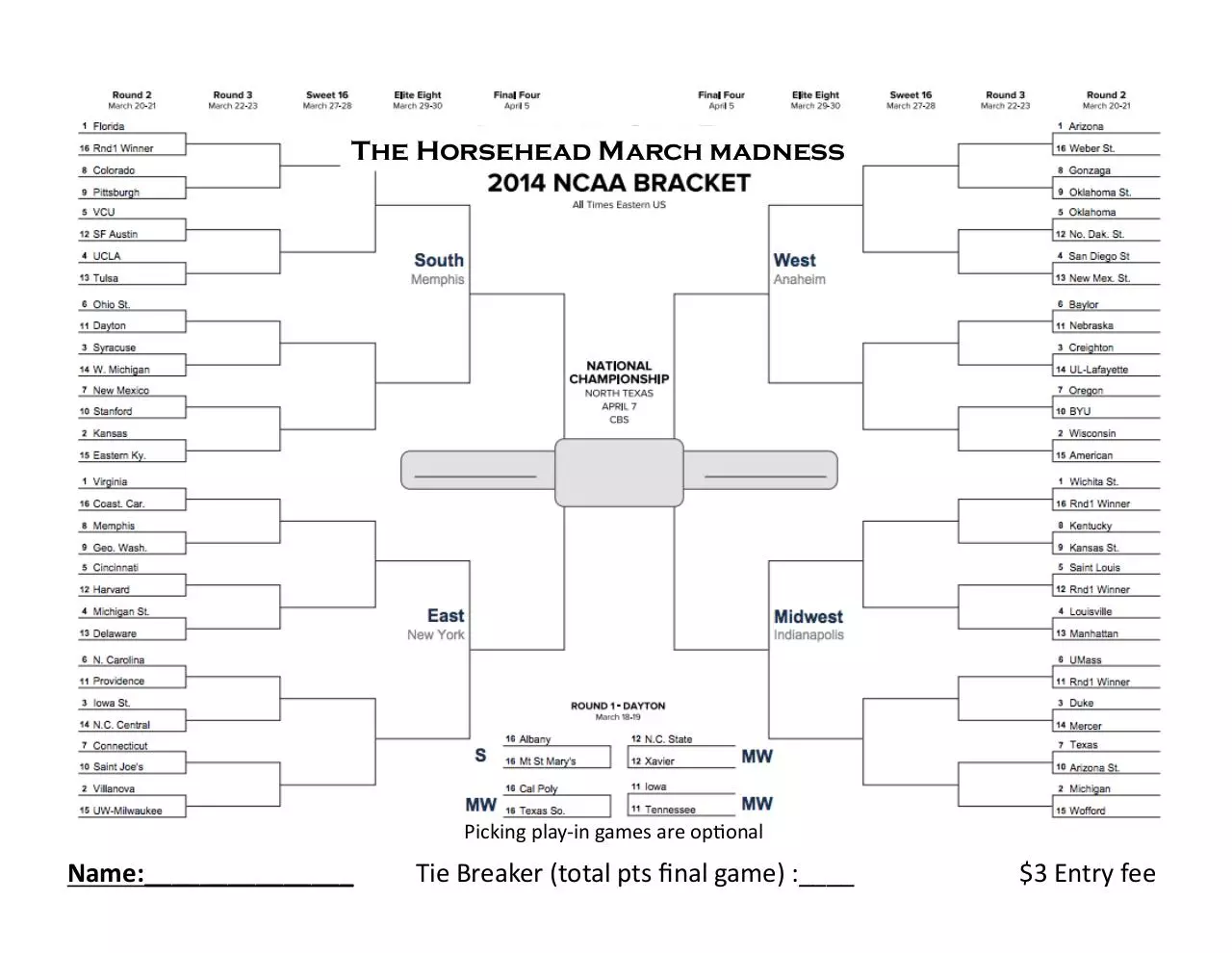 Page 1 of 1, Horsehead bracket