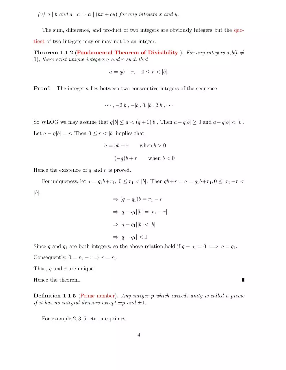 Page 5 of 70, theory of numbers