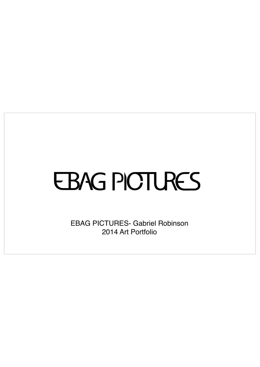 Page 1 of 17, EBAG PICTURES Portfolio 2014 V1