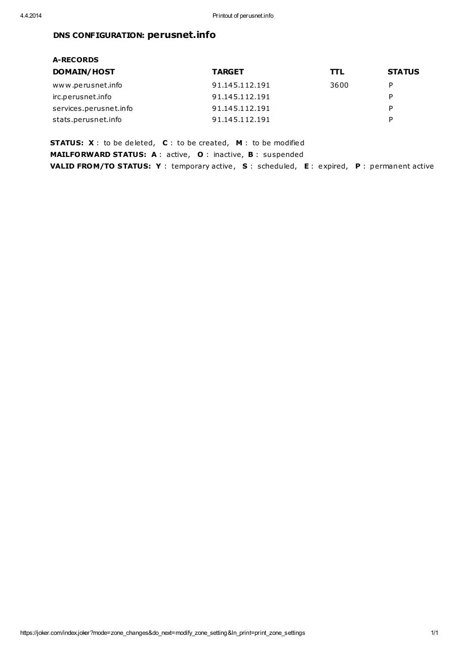 Page 1 of 1, servers
