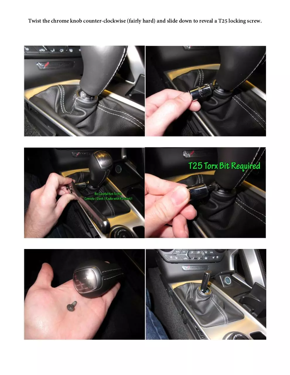 Page 4 of 25, MGW C7 Shifter Install