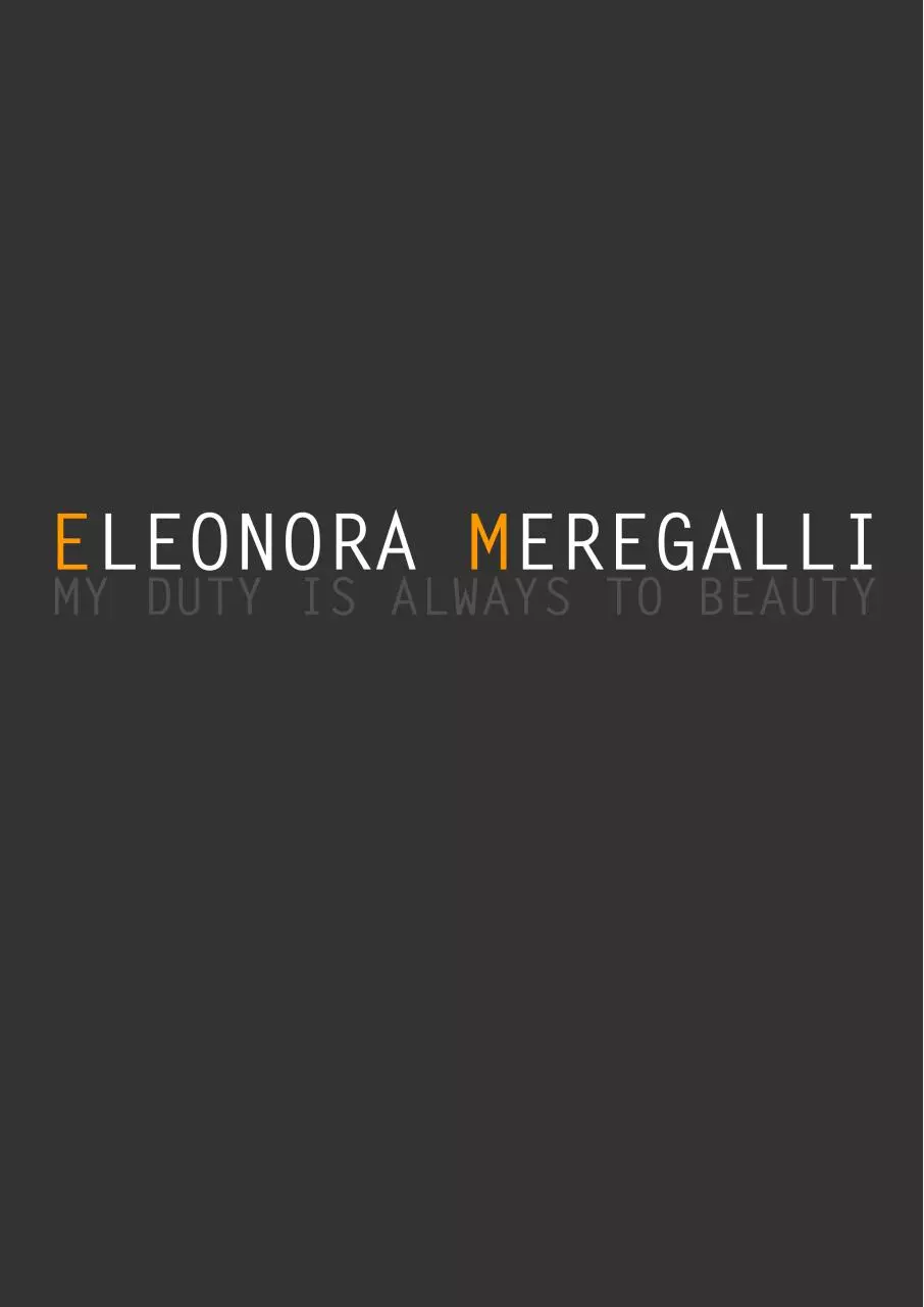 Page 1 of 15, Portfolio Eleonora Meregalli
