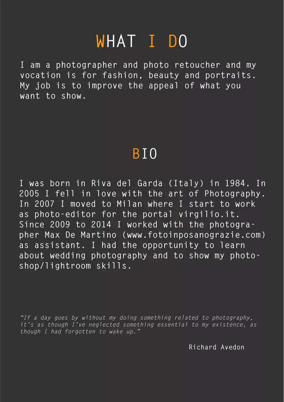 Page 2 of 15, Portfolio Eleonora Meregalli