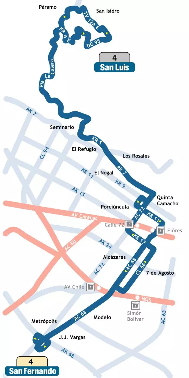 Page 1 of 1, bus urbano mapa esquema 4 nl
