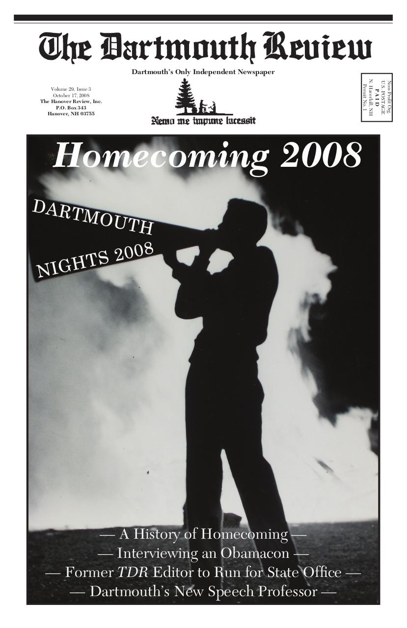 The Dartmouth Review 10.17.2008 Volume 28, Issue 3.pdf - page 1/16