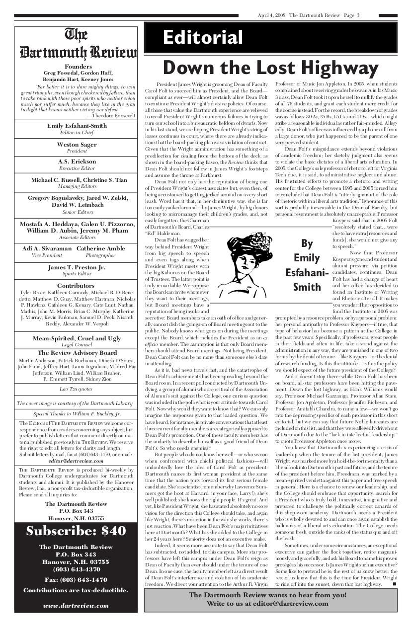 The Dartmouth Review 6.10.2007 Volume 27, Issue 13.pdf - page 3/12