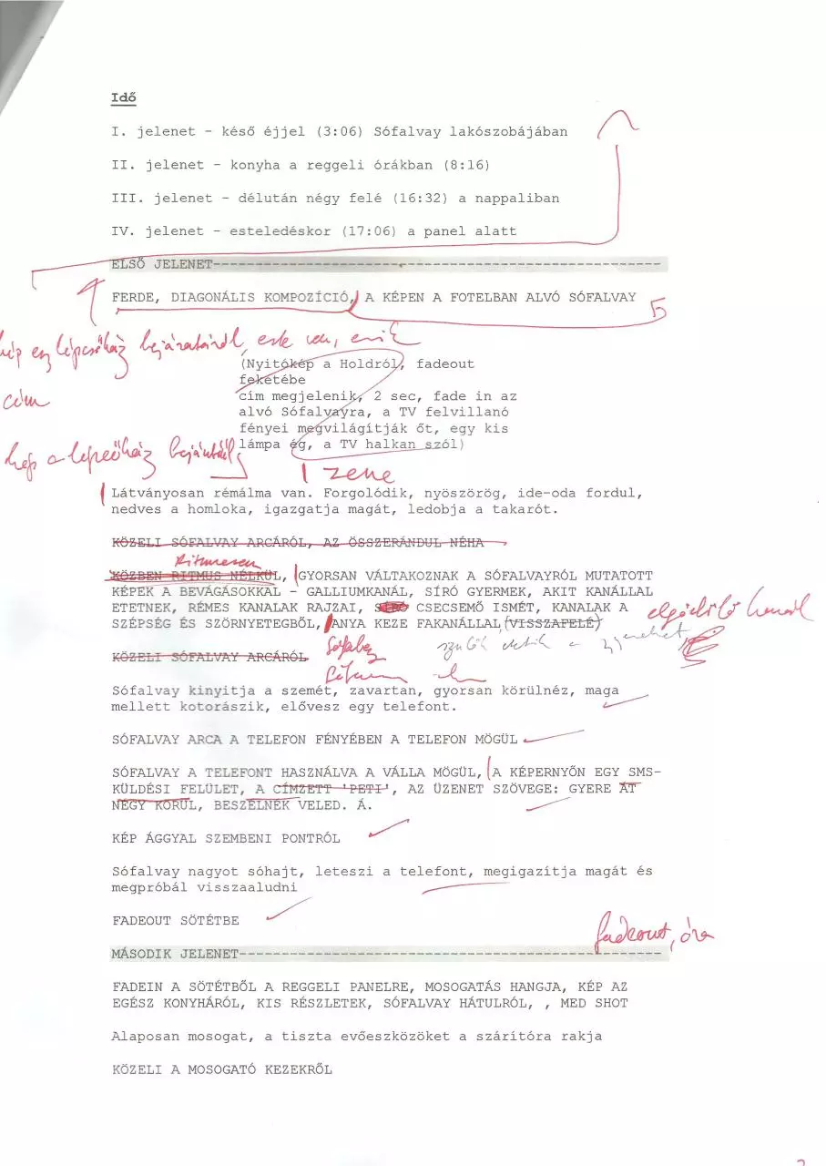 Page 3 of 9, Kéziratos utolsó forgatókönyv és tipók
