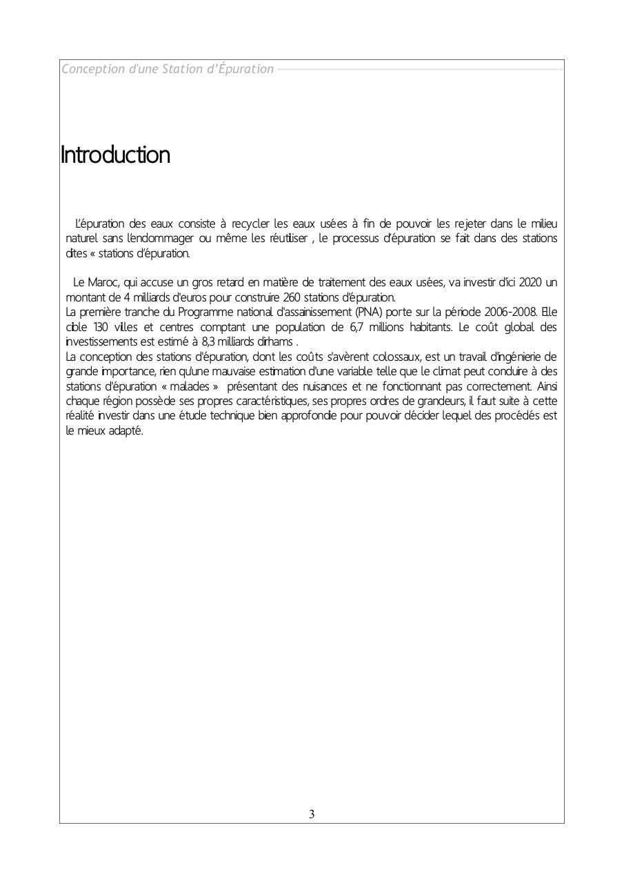 Conception d'une station d'Ã©puration EMI final.pdf - page 3/37