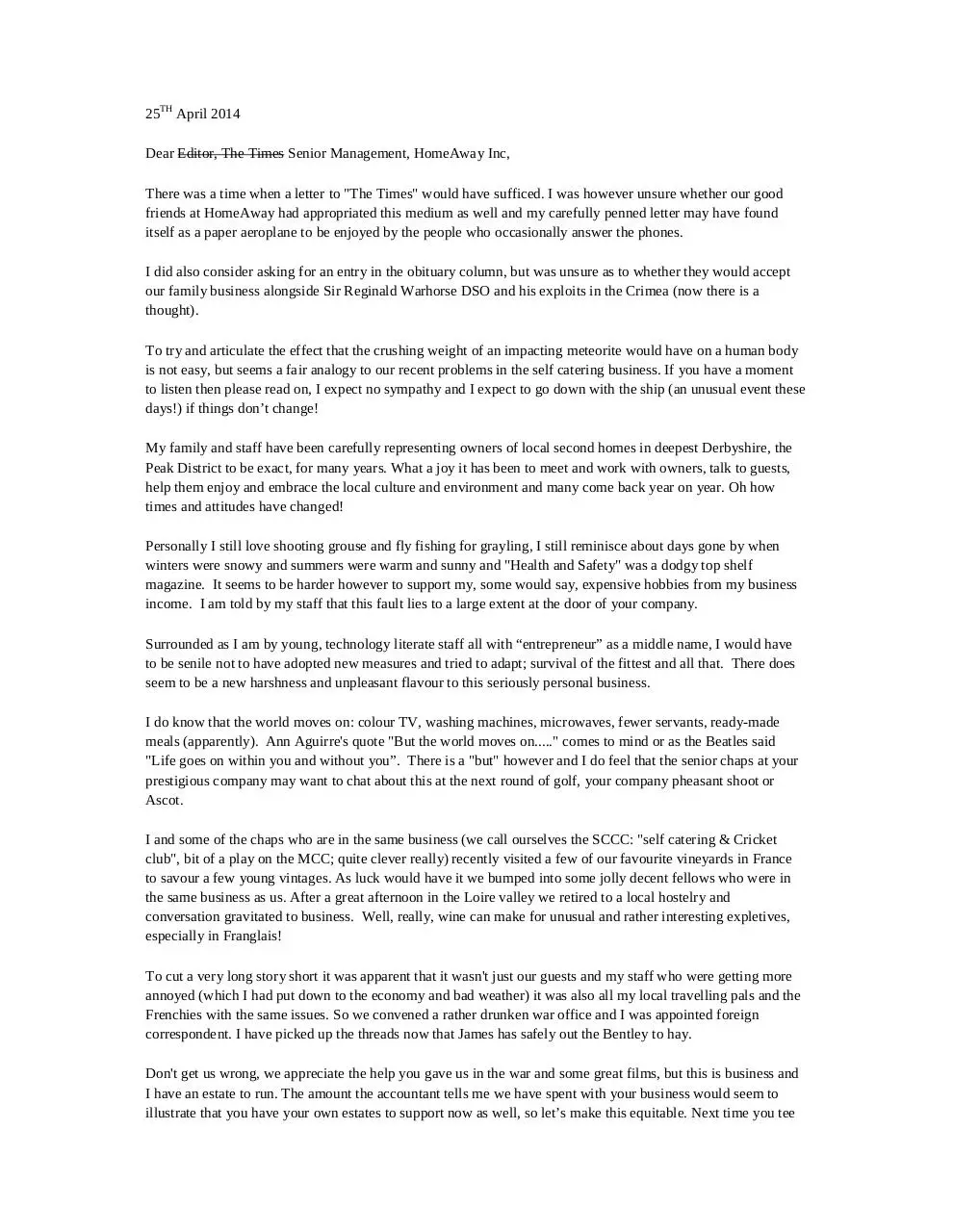 Page 1 of 2, Dear HomeAway BBth