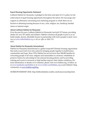 Page 2, Homeowner Workshop Release