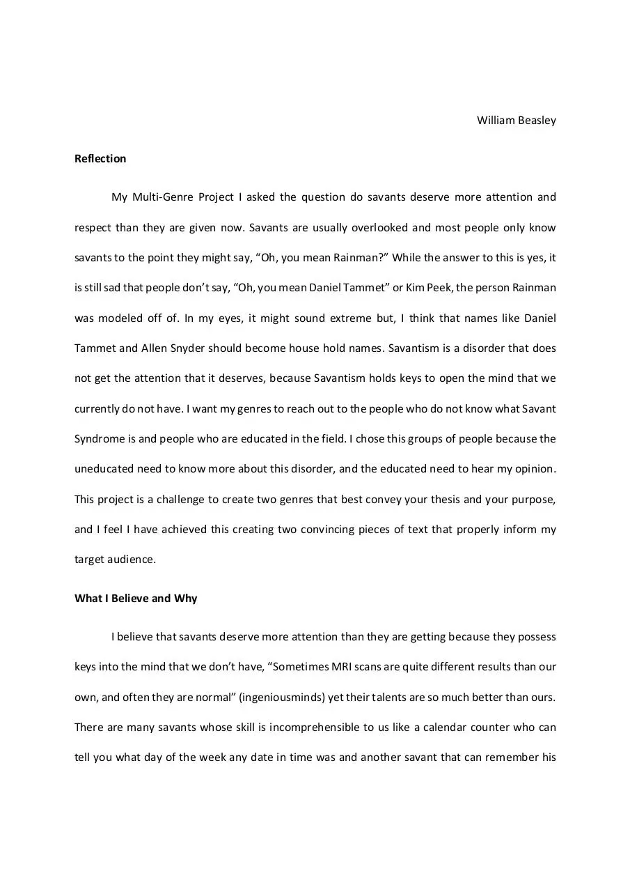 Page 1 of 5, reflection