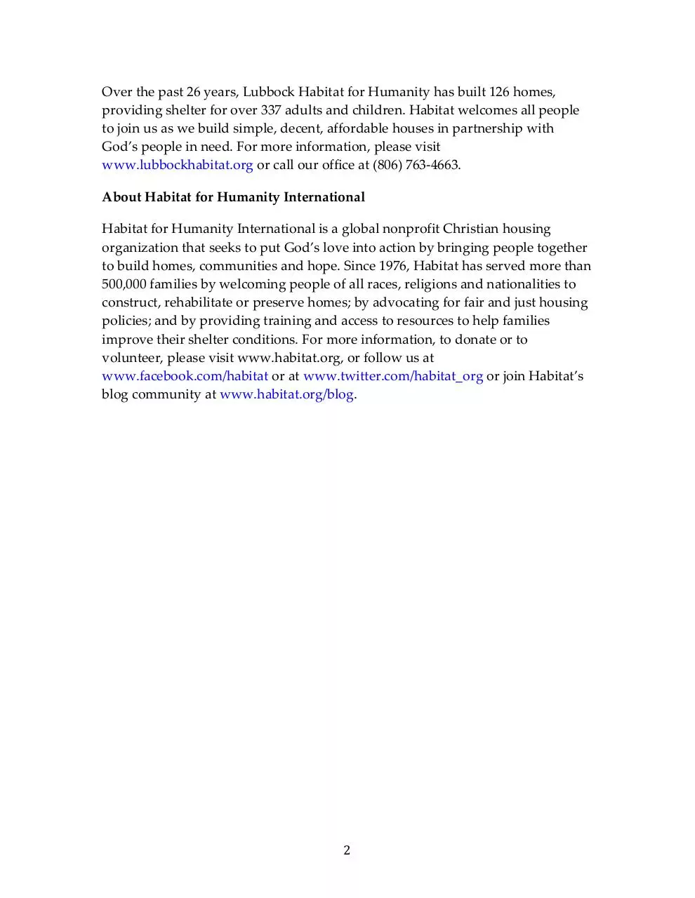 Page 2 of 2, Talkington Relase