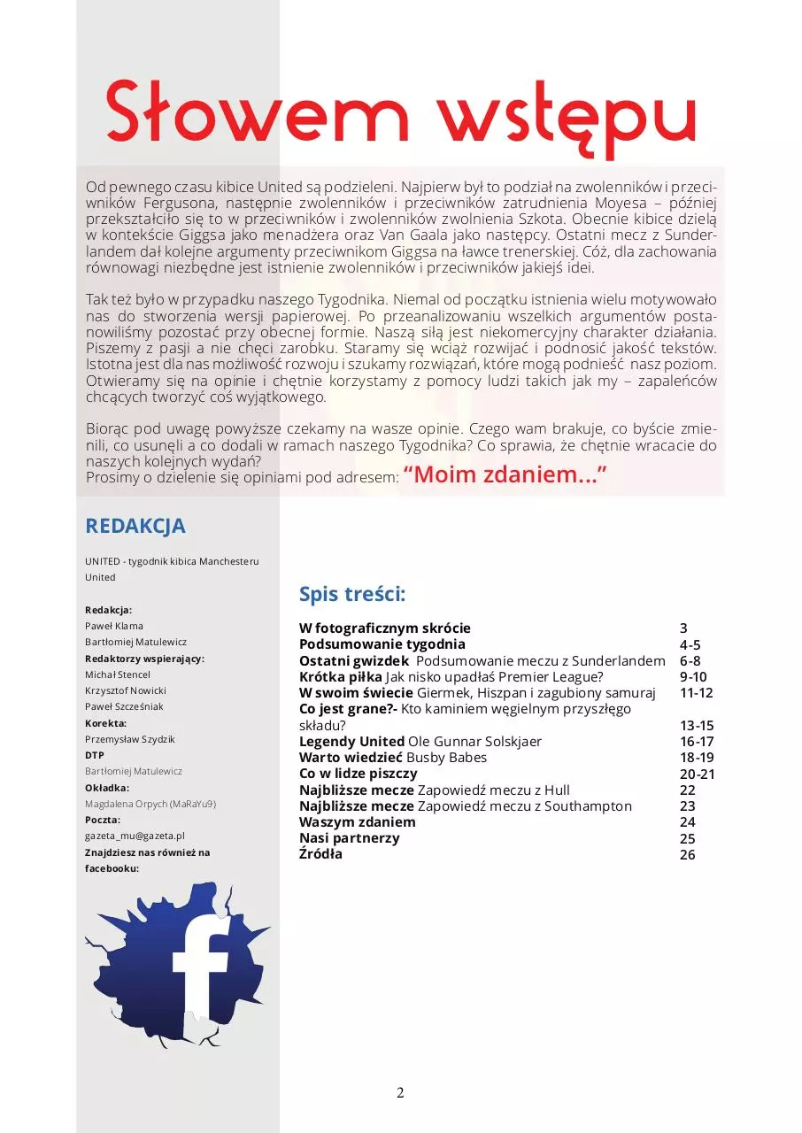 Page 2 of 26, Tygodnik United nr 9 (28 kwietnia 5 maja)