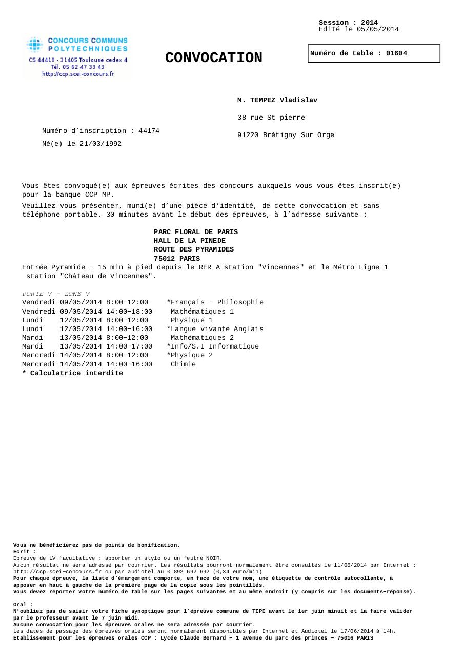 Document preview convocationCandidat_1_789822.ps.pdf - page 1/1