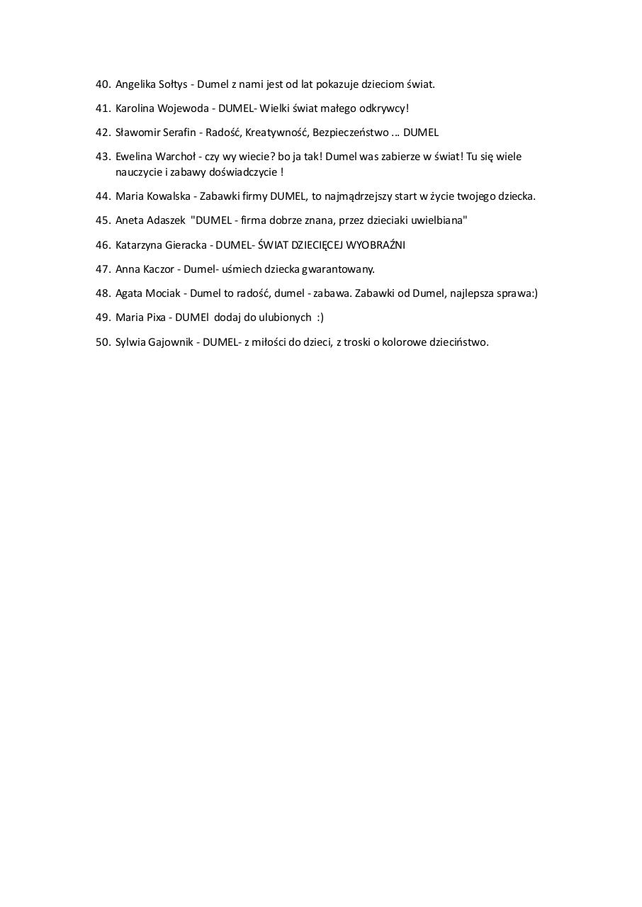 Document preview HasÅ‚o DUMEL_wyniki.pdf - page 3/3