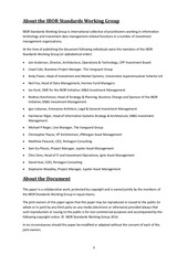 Page 3, IBOR Standards WPG IBOR Requirements Definition May 2014